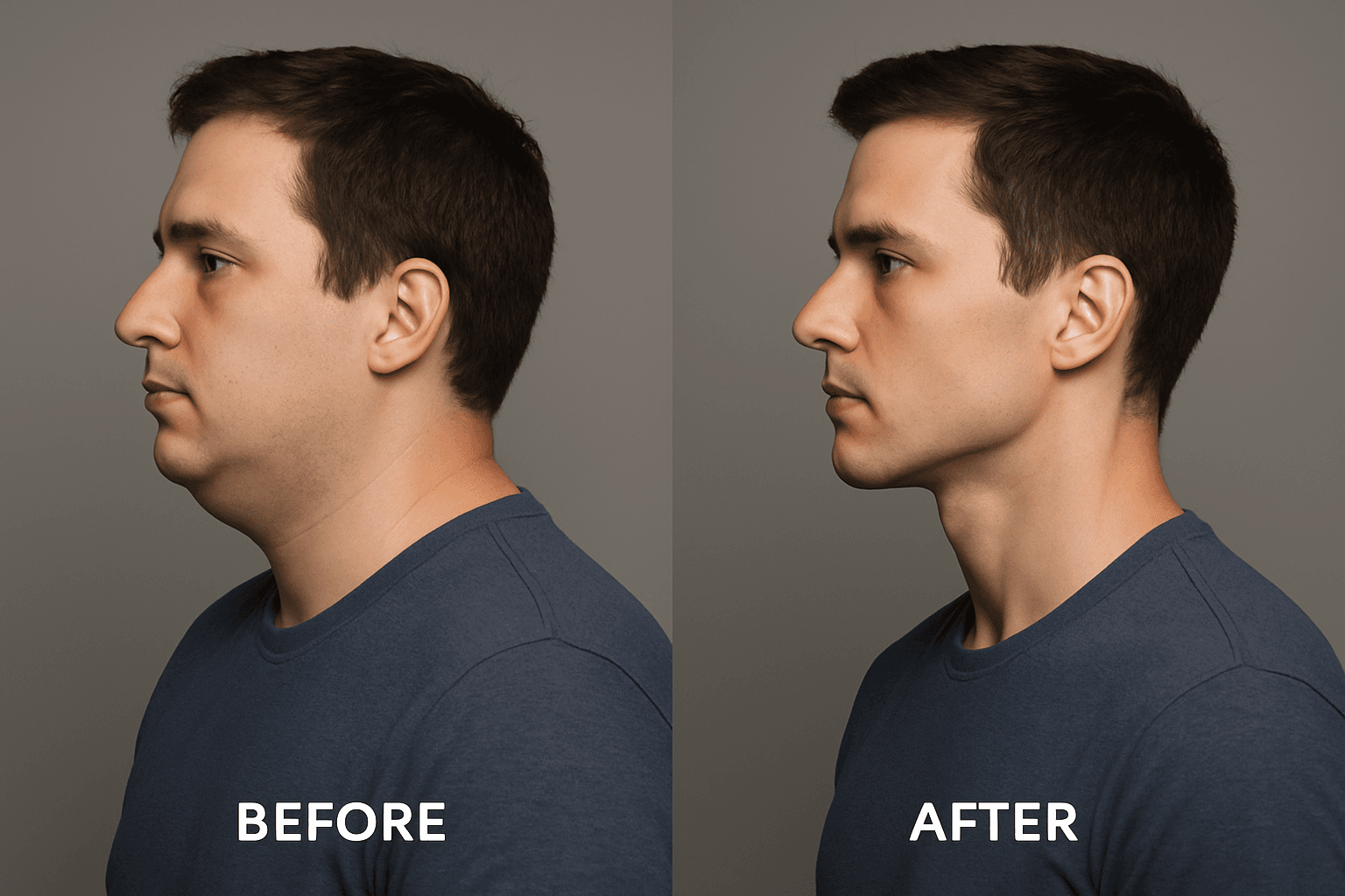 Before and after transformations Erik