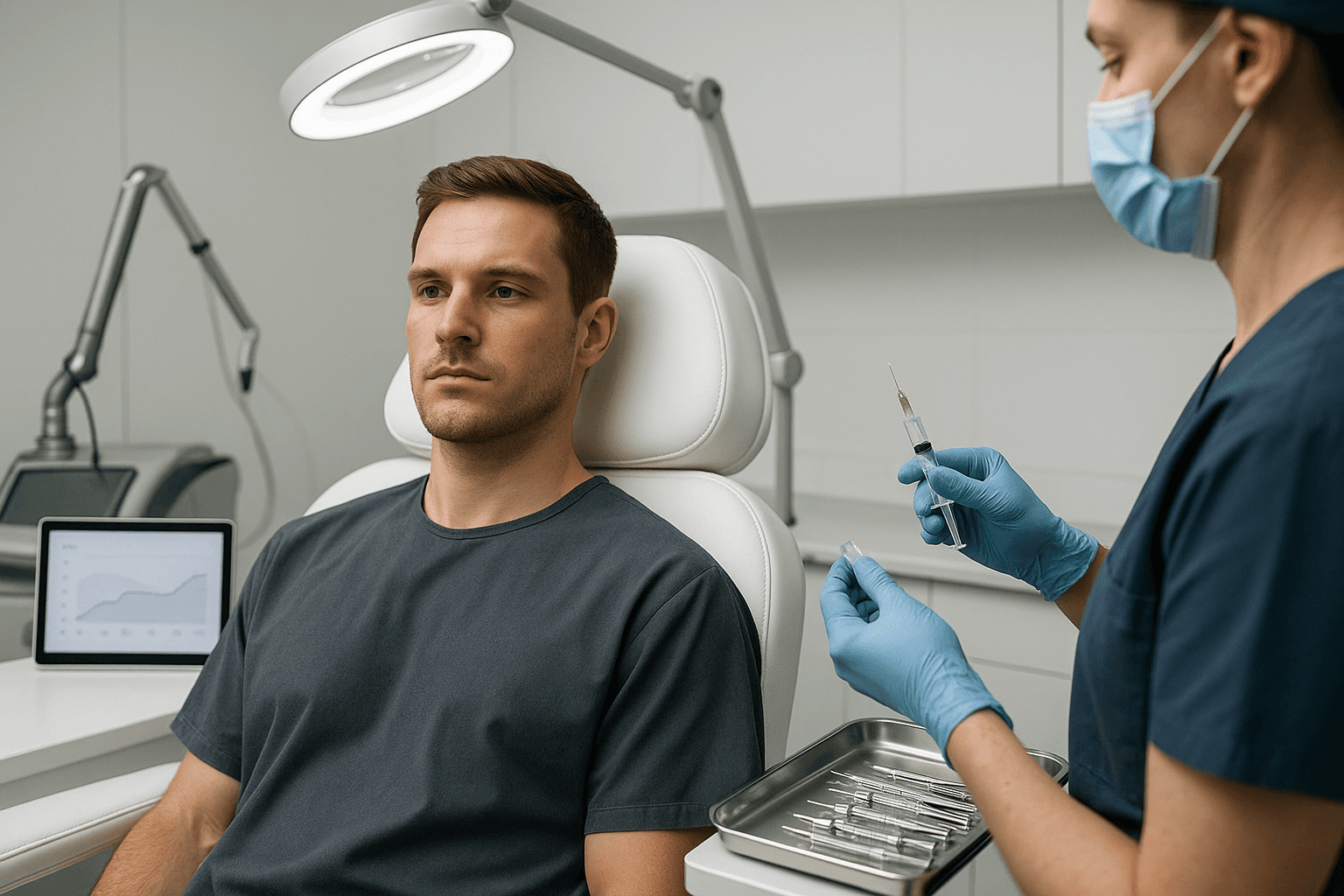 Men in clinic