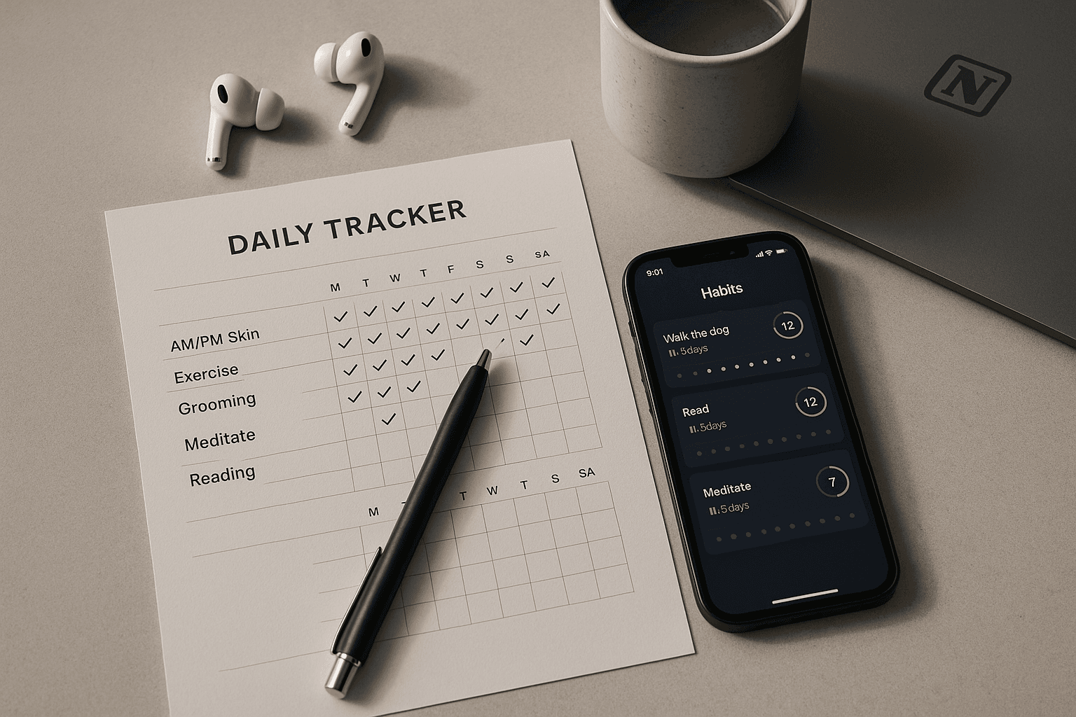 Habit tracking tools